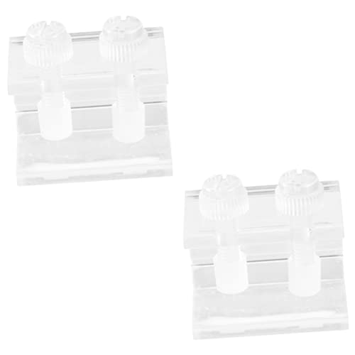 BCOATH 4 Stück Aquarium-Hintergrundclip aquaristik zubehör Aquarium Zubehör Fischtank-Plattenclip klare Silikonmatte Clip für Hintergründe Klammern Clip Luft Plattenklemme Schlauch Acryl von BCOATH