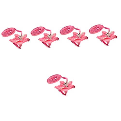BCOATH 5 Stücke Frettchen Und Leine Einstellbare Tier Weste Zugseil Für Outdoor Haustier Liefert von BCOATH