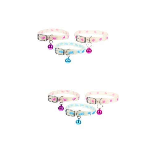 BCOATH 2 Sets Haustierhalsband Fluoreszierend Für Hunde Und Welpen Nachthalsband Glocke Bequem Verstellbar Modische Dekoration Für Festliche Anlässe 3 Stück X 2 BCOATH 2 Sets Haustierhalsband Fluoreszierend Für Hunde Und Welpen Nachthalsband Glocke Bequem Verstellbar Modische Dekoration Für Festliche Anlässe 3 Stück X 2 von BCOATH