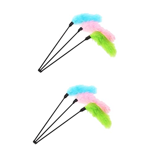 BCOATH 6stücke Plüsch Katzenangel Mit Kurzen Stäben Zufälligen Farben Robustes Spielzeug Aktivität Und Bindung Zwischen Katze Und Besitzer BCOATH 6stücke Plüsch Katzenangel Mit Kurzen Stäben Zufälligen Farben Robustes Spielzeug Aktivität Und Bindung Zwischen Katze Und Besitzer von BCOATH