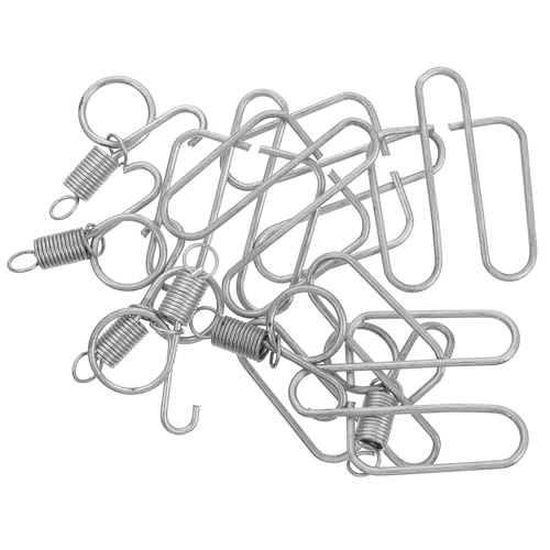 BCOATH 6 Sets Käfig Tür Kleiderbügel Silber Edelstahl Tür Feder Kleiderbügel Für Haustier Huhn von BCOATH