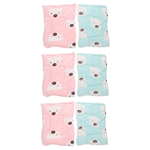 BCOATH Hammer 6 STK Hamster Pad Bettmatte Für Meerschweinchen Ausgestopfter Hamster Einstreu Für Meerschweinchen Winter-Kaninchen-Matte tierbett Haustierzubehör Baumwollnest Baumwolle BCOATH Hammer 6 STK Hamster Pad Bettmatte Für Meerschweinchen Ausgestopfter Hamster Einstreu Für Meerschweinchen Winter-Kaninchen-Matte tierbett Haustierzubehör Baumwollnest Baumwolle von BCOATH