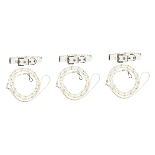 BCOATH 6-teiliges Luxuriöses Hundehalsband- Und Hundeleinen-Set Für Besondere Anlässe von BCOATH
