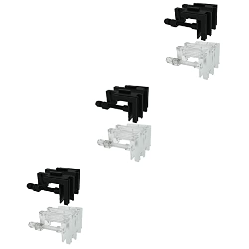 BCOATH 3 Sets Aquarium-schlauchhalter Verstellbar Multifunktions-Clip-Set Aquarium-Clips Acryl 2 Stück X 3 von BCOATH