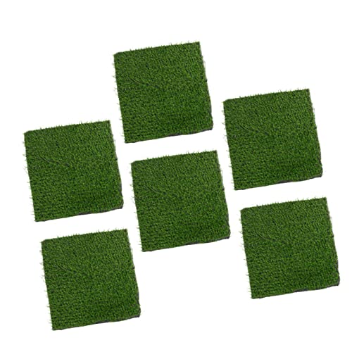 BCOATH 6 Stücke Box Gras Garten Kunststoff Grün Synthetisch Nisten Waschbar Rasen Liefert Teppich Nest Haustier Praktisch Im Freien Für Bettwäsche Stall Simulierte Hühnerteppich Zubehör von BCOATH