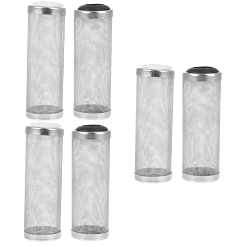 BCOATH 6 STK Filter Aquarium Fisch Garnelen Zufluss Einlasskorb Stainer-stahlsieb Filtro para Pecera Edelstahlsieb Mesh-sieb Rostfreier Stahl Reinigungsbecken Weiß 304-netzwerk von BCOATH