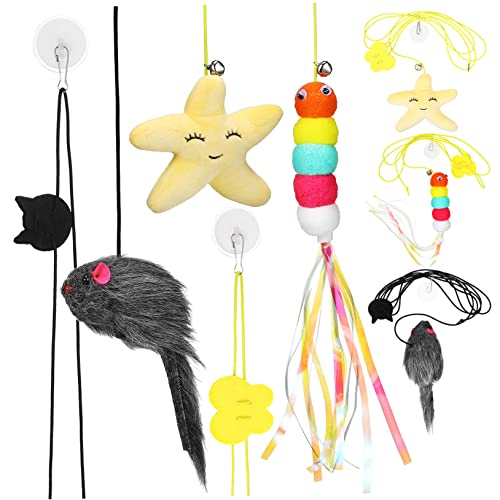 BCOATH 6St Hängendes Spielzeug für Katzen katzenspielzeug Interactive cat Toy Kätzchen-Teaser-Spielzeug plüschtier hüpfendes Spielzeug Spielzeuge Katzenschaukeln für Wohnungskatzen necken BCOATH 6St Hängendes Spielzeug für Katzen katzenspielzeug Interactive cat Toy Kätzchen-Teaser-Spielzeug plüschtier hüpfendes Spielzeug Spielzeuge Katzenschaukeln für Wohnungskatzen necken von BCOATH