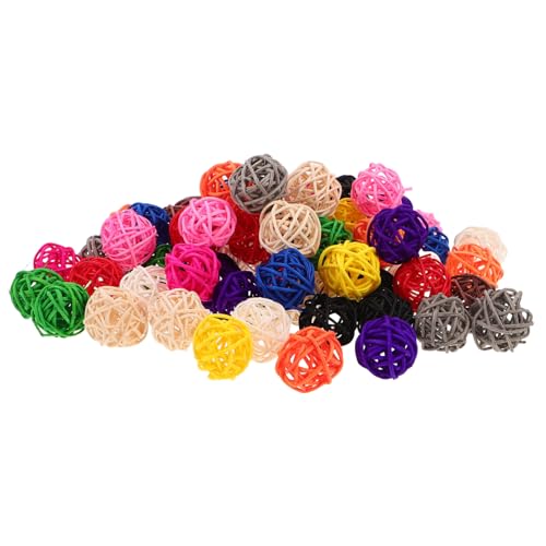 BCOATH 65 Stück Teiliges Rattan Deko Kugeln Vielseitige Vasenfüller und DIY Bastelornamente Farbenfrohe Rattan Balls Ornamente für Party Hochzeit Tischdeko und Vogel-nistmaterial BCOATH 65 Stück Teiliges Rattan Deko Kugeln Vielseitige Vasenfüller und DIY Bastelornamente Farbenfrohe Rattan Balls Ornamente für Party Hochzeit Tischdeko und Vogel-nistmaterial von BCOATH