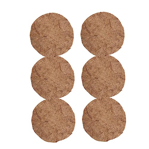 BCOATH 6St Egg Nest Coconut Matratze Vogeleiermatte Taubenhausunterlage Taubennest Taubenzucht Käfig Abs haustierbedarf eivor üeier Brutmatte für Vögel Nestunterlage für Vögel Kokos Brown von BCOATH