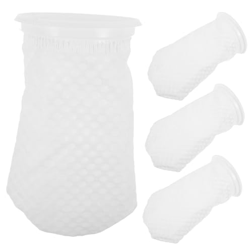 BCOATH 8 STK Filtersocken Für Aquarien Aquarienversorgung Tasche Für Aquarienmedien Salzwasseraquarium Filter Für Aquarium Netzsocke Für Aquarien Tankfilter Weiß 3D Wassertank Pp Patch von BCOATH