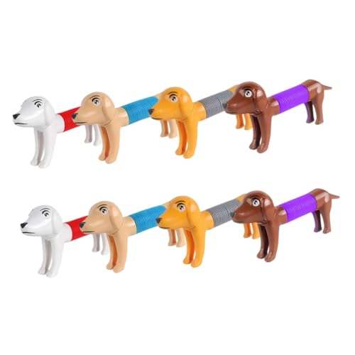 BCOATH 8stücke Pack Pop-Rohr-Spielzeug Für Hunde Wiederverwendbares Dehnbares Tier-Spielzeug Mit Hoher Verschleißfestigkeit Sensorisches Für Welpen Und Kleine Hunde BCOATH 8stücke Pack Pop-Rohr-Spielzeug Für Hunde Wiederverwendbares Dehnbares Tier-Spielzeug Mit Hoher Verschleißfestigkeit Sensorisches Für Welpen Und Kleine Hunde von BCOATH
