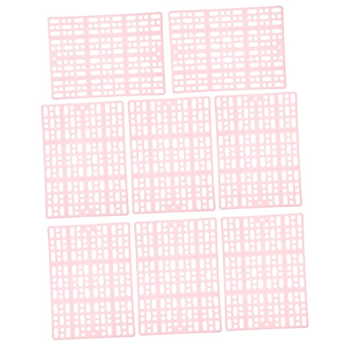 BCOATH 8stücke Kaninchenkäfigmatte Aus Spleißen-Material Mit Entwässerungsloch Haustierfußpolster Zum Schneiden Anti-Skid-Pads Als Hamsterzubehör Und Hasenfußmatten von BCOATH