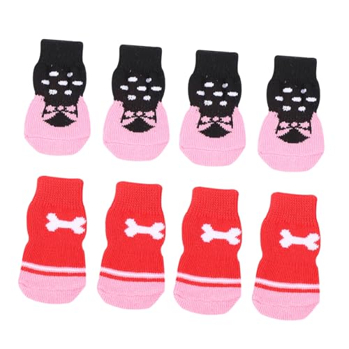 BCOATH Weihnachtssocken für Hunde Haustiersocken Pfoten rutschfeste warme Überzüge zum Schutz der Hundepfoten BCOATH Weihnachtssocken für Hunde Haustiersocken Pfoten rutschfeste warme Überzüge zum Schutz der Hundepfoten von BCOATH