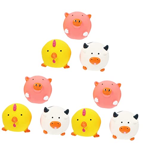 BCOATH 9 Stück Hunde-quietschspielzeug Haustier-Sound-Spielzeug Für Welpen Kauspielzeug Aus Latex Quietschendes Hundespielzeug BCOATH 9 Stück Hunde-quietschspielzeug Haustier-Sound-Spielzeug Für Welpen Kauspielzeug Aus Latex Quietschendes Hundespielzeug von BCOATH