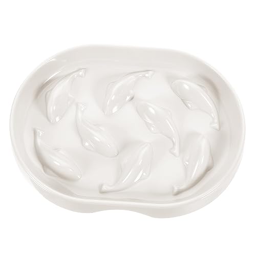 BCOATH Cat Slow Feeder Bowl Und Anti-verschütten Hochwertiger Langsamer Futterspender Für Katzen Fördert Gesundes Fressen Und Vermeidet Blähungen von BCOATH
