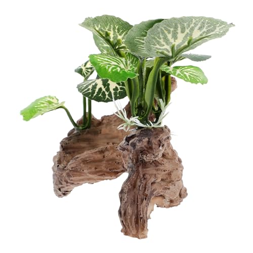 BCOATH Aquarium Deko Künstlicher Baumstamm Höhle Fischversteck Fisch Tank Zubehör Realistisch Leicht und Langlebig für Bepflanzte Aquarien Natürlicher Look von BCOATH