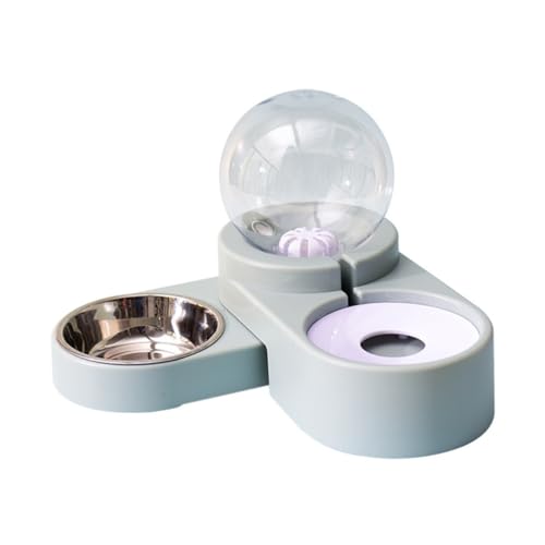 BCOATH Automatischer Doppel Wasserspender für Haustiere Blau Edelstahlbecken Ausbruchsicheres Design Glatte Oberfläche Praktischer Trinknapf für Katzen und Hunde Geeignet für Zuhause und BCOATH Automatischer Doppel Wasserspender für Haustiere Blau Edelstahlbecken Ausbruchsicheres Design Glatte Oberfläche Praktischer Trinknapf für Katzen und Hunde Geeignet für Zuhause und von BCOATH