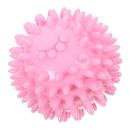 BCOATH Runder Kauspielzeug Für Hunde -Material Zahnpflege Und Teething Spielzeug Für Interaktives Spielzeug Rosa Fördert Spaß Und Geistige von BCOATH