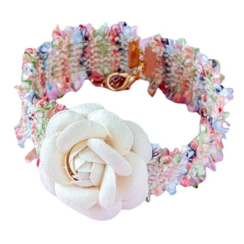 BCOATH Halskette Dekoratives Hundehalsband Katzen-blumenhalsband Leichtes Haustierhalsband Für Partys von BCOATH