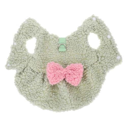 BCOATH Bowknot Hundepullover Warmem Plüsch Für Winter Gemütliche Dicke Hundekleidung Mit Niedlichem Schleifenmuster Für Kleine Und Mittlere Hunde Für von BCOATH