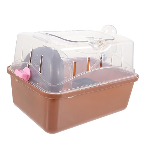 BCOATH Kasten Hamsterkäfig Hamster-reisetransporter Hamster-reisekäfig Kleiner Haustierbehälter Transportbox Für Igel Im Freien Meerschweinchen Hamsterhaus Koffer Handlich Reisen Plastik von BCOATH