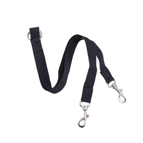 BCOATH Doppelleine Für Hunde Verstellbar 2cm Breit Aus Strapazierfähigem Nylon Schwarz Für Spaziergänge Mit Zwei Hunden Geeignet Für Kleine Mittelgroße Und Große Hunde von BCOATH