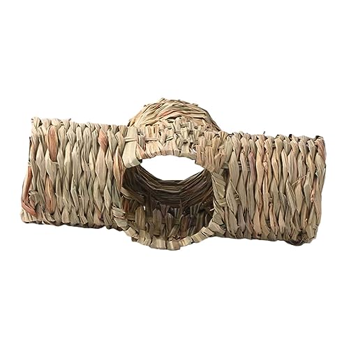 BCOATH Hamster-Spielzeug-Tunnel aus Naturgras handgefertigt sicher zum Beißen für die Bewegung des Haustiers BCOATH Hamster-Spielzeug-Tunnel aus Naturgras handgefertigt sicher zum Beißen für die Bewegung des Haustiers von BCOATH