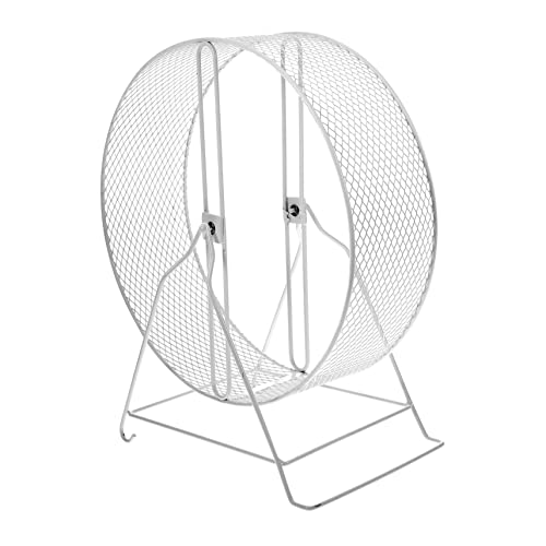BCOATH Laufrad für Meerschweinchen mit leisem Design Hamster-Laufspielzeug aus weißem Eisen für nächtliche Bewegung BCOATH Laufrad für Meerschweinchen mit leisem Design Hamster-Laufspielzeug aus weißem Eisen für nächtliche Bewegung von BCOATH