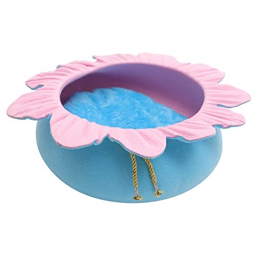 BCOATH Entzückendes Katzennestkissen Aus Filz Für Hauskatzen Blumenbesatz Zufällige Farbe BCOATH Entzückendes Katzennestkissen Aus Filz Für Hauskatzen Blumenbesatz Zufällige Farbe von BCOATH