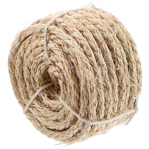 BCOATH Ersatz Sisal Seil Für Katzenkratzbaum Robuste Zuschneidbare Hanfseilrolle Für Kratzmöbel DIY-projekte Und Möbelverkleidung Langlebig Und Flexibel von BCOATH