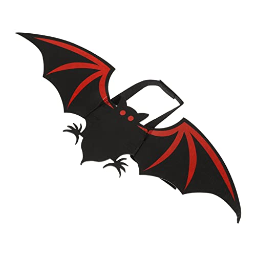 BCOATH Haustier Fledermausflügel Outfit Hund Katze Halloween Dress Up Rot bedrucktes Fledermauskostüm BCOATH Haustier Fledermausflügel Outfit Hund Katze Halloween Dress Up Rot bedrucktes Fledermauskostüm von BCOATH