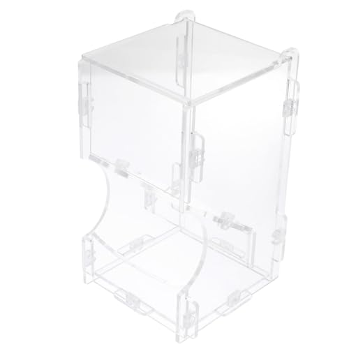 BCOATH Hause Hamster Lebensmittel Container Acryl Automatische Feeder Einfache Montage Beobachtung von BCOATH