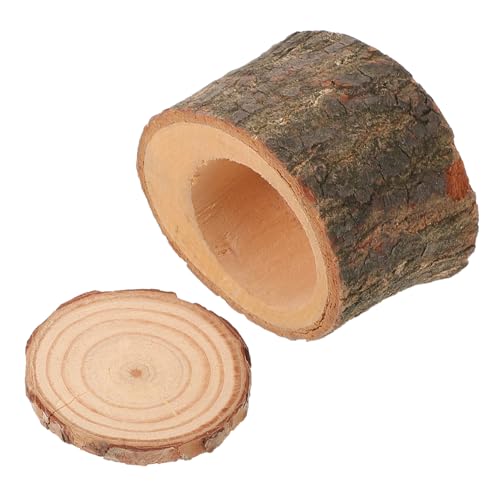 BCOATH Kleiner Hamster Und Papageiennapf Aus Holz Futter Für Kleine Haustiere Mit Optimaler Kapazität Für Tägliche Fütterung Leicht Zu Reinigen Und Platzsparend von BCOATH