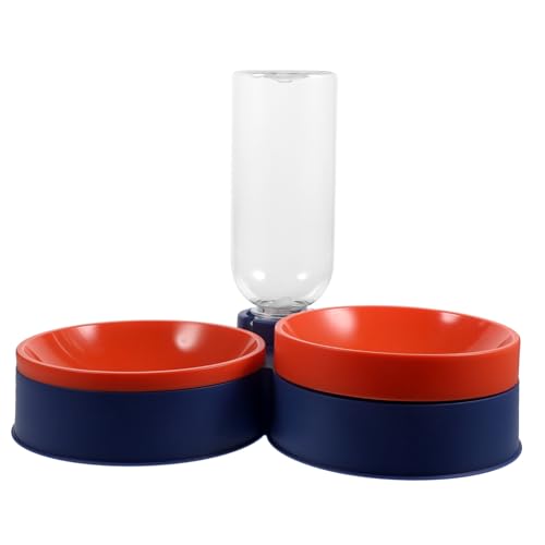 BCOATH Futterspender für Haustiere Automatischer Wassernapf Futterspender für Katzen und Hunde Abnehmbarer Spender und Sicher Herbstdesign Haustierzubehör von BCOATH