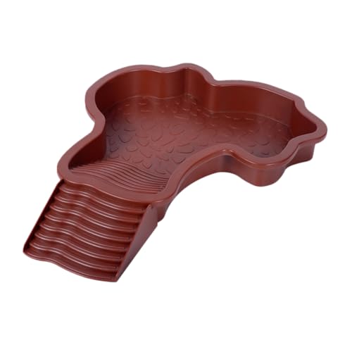 BCOATH Großer Reptilien Badepool mit Robustem Kletterrampen Design Multifunktionale Schildkröten Sonnenplattform aus Langlebigem für Wasserschildkröten Frösche und Reptilien Leicht zu BCOATH Großer Reptilien Badepool mit Robustem Kletterrampen Design Multifunktionale Schildkröten Sonnenplattform aus Langlebigem für Wasserschildkröten Frösche und Reptilien Leicht zu von BCOATH