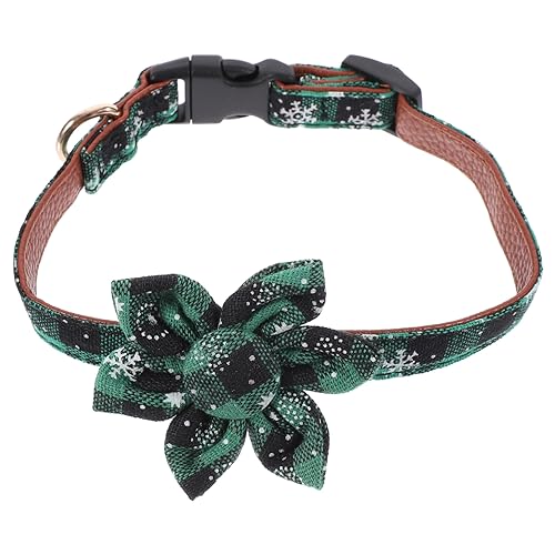 BCOATH Entzückendes Haustierhalsband Hundehalsband Für Weihnachten Sonnenblumenmuster Verstellbare Größe Für Feiertagsveranstaltungen von BCOATH