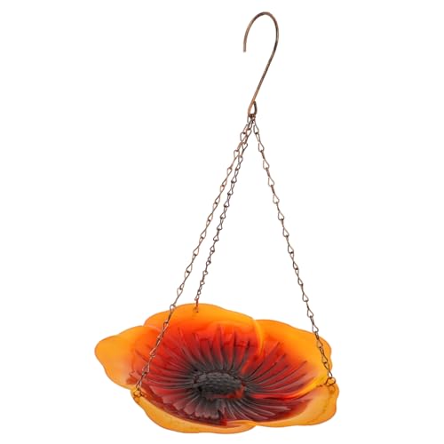 BCOATH Hängender Vogelfutterspender Blumenformat Kleiner Dekorativer Futterspender Für Außenbereich Für Wildvögel Im Garten von BCOATH