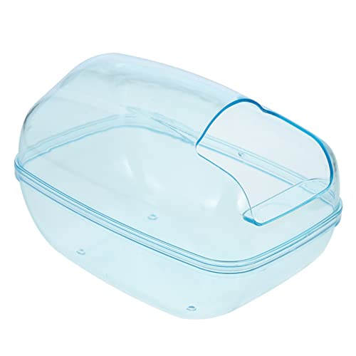 BCOATH Hamster Sandbad Wanne Transparentes Hamsterbecken Spritz Duschbecken Kleintierbedarf Haustier Zubehör Installieren von BCOATH