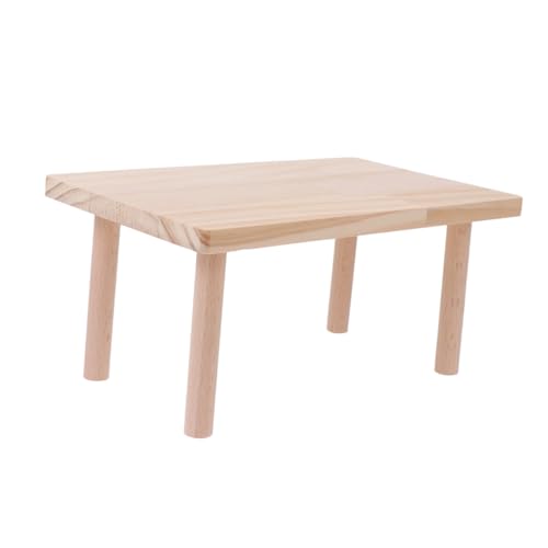 BCOATH Plattformleiter Aus Holz Für Hamster Stabiles Kletterspielzeug Für Kleintiere Dekoratives Zubehör Für Hamsterkäfige Drehbarer Hocker Zum Spielen Mit Hamstern von BCOATH