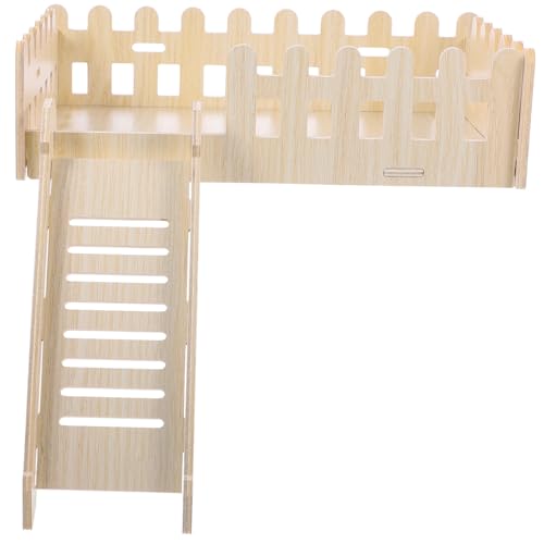 BCOATH Hamster Holzplattform Langlebig Beißfest Spielplattform mit Leiter für Käfig Nager Sicher und Robust für Hamster und Kleine Haustiere BCOATH Hamster Holzplattform Langlebig Beißfest Spielplattform mit Leiter für Käfig Nager Sicher und Robust für Hamster und Kleine Haustiere von BCOATH