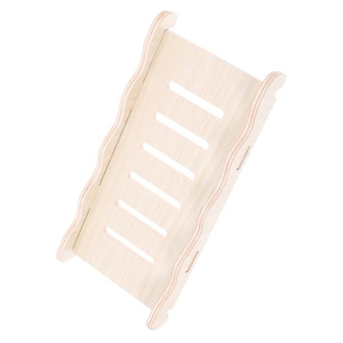 BCOATH Hamster Kletterleiter aus Natürlichem Holz Wellenform Kletterspielzeug für Käfigdekoration Geeignet für Zwerghamster Meerschweinchen und Ratten Fördert Bewegung und Beschäftigung von BCOATH