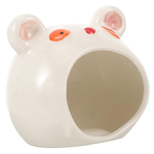 BCOATH Hamster-Kühlnest aus Keramik in Bärenform Versteck langlebiges Haustier zu Hause dekorativer Unterschlupf für Kleintiere BCOATH Hamster-Kühlnest aus Keramik in Bärenform Versteck langlebiges Haustier zu Hause dekorativer Unterschlupf für Kleintiere von BCOATH