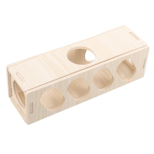 BCOATH Hamster Versteckhaus aus Holz Glatter Bissfester Tunnel Rückzugsort für Zwerghamster Fördert Bewegung und im Käfig Installieren Dekoratives Haustier Habitat BCOATH Hamster Versteckhaus aus Holz Glatter Bissfester Tunnel Rückzugsort für Zwerghamster Fördert Bewegung und im Käfig Installieren Dekoratives Haustier Habitat von BCOATH