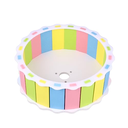 BCOATH Leises Laufrad für Hamster Haustierspielzeug aus Holz 17 cm farbenfrohes Design sicher für Kleintiere BCOATH Leises Laufrad für Hamster Haustierspielzeug aus Holz 17 cm farbenfrohes Design sicher für Kleintiere von BCOATH