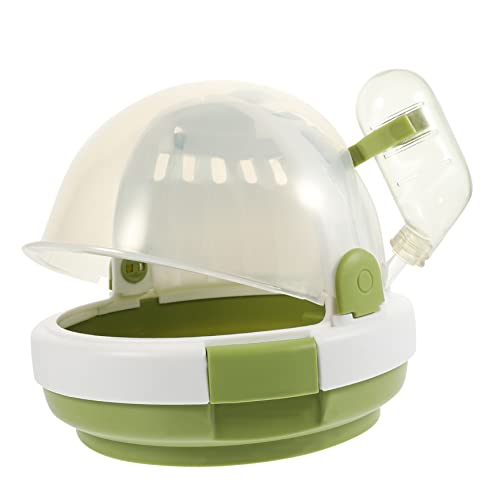 BCOATH Hamsterkäfig Tiere Reisekäfig Griff Zusammenklappbarer Haustierträger Tragbarer Hamster Reiseträgerkoffer von BCOATH