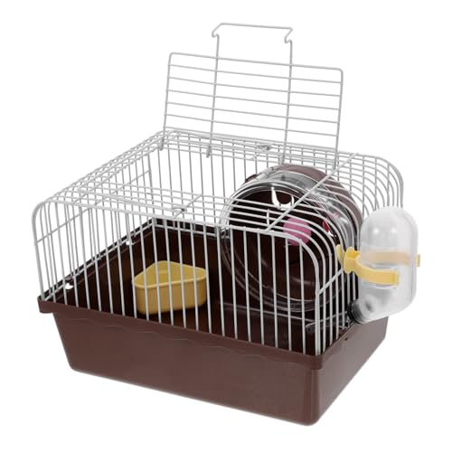 BCOATH Hamsterkäfig für Hamster Chinchillas und Kleine Transportbox mit Wasserflaschenhalter und Eleganter Handwerkskunst für Unterwegs von BCOATH