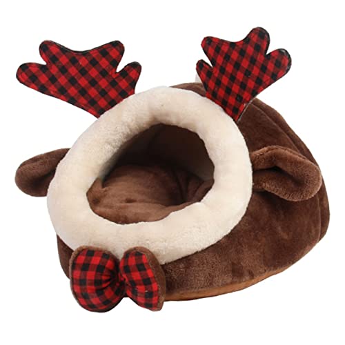BCOATH Dickes Plüsch-hamsternest Höhle Für Haustiere Warmes Bett Höhle Abnehmbares Kissen BCOATH Dickes Plüsch-hamsternest Höhle Für Haustiere Warmes Bett Höhle Abnehmbares Kissen von BCOATH