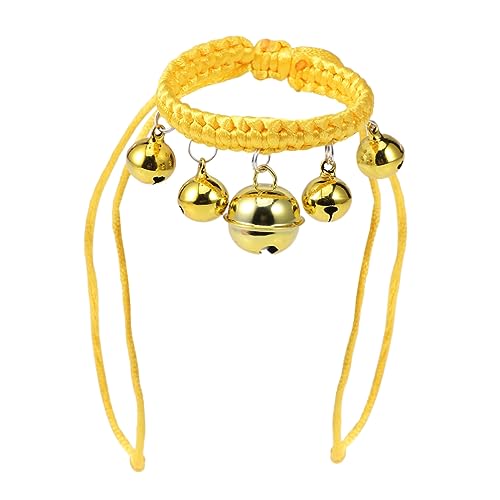 BCOATH Handgewebtes Halsband Für Hunde Verstellbares Stilvolles Halsband Mit Glöckchen Für Kleine Und Mittelgroße Haustiere Geeignet Für Outdoor-aktivitäten Gelb BCOATH Handgewebtes Halsband Für Hunde Verstellbares Stilvolles Halsband Mit Glöckchen Für Kleine Und Mittelgroße Haustiere Geeignet Für Outdoor-aktivitäten Gelb von BCOATH