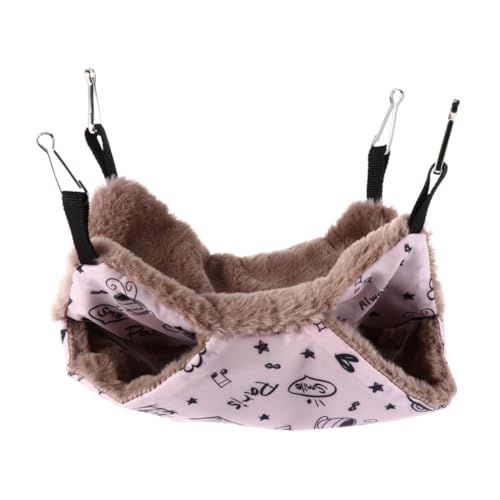BCOATH Superweiches Winter-Haustierbett aus Plüsch und warme Hängematte für Hamster bei kaltem Wetter von BCOATH