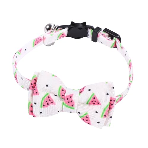 BCOATH Haustier Katzenhalsband mit Glocke Verstellbare Katzenhalskette im Fruchtmuster Sicher und Komfortabel für Kätzchen und Kleine Haustiere Perfektes Zubehör für Stilvolle von BCOATH